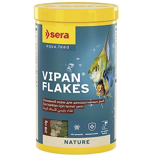 Sera Vipan Pul Balık Yemi 1000 ML (210 Gr) - 1