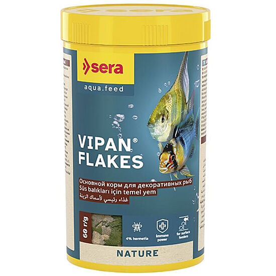 Sera Vipan Flakes Pul Balık Yemi 250 ML (60 Gr) - 1