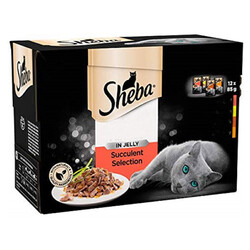 Sheba Beef Pouch Jelly Sığır Etli Kedi Yaş Maması 85 Gr - 12 Adet - Sheba