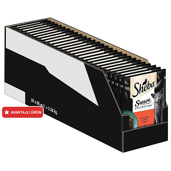 Sheba Beef Pouch Jelly Sığır Etli Kedi Yaş Maması 85 Gr - 28 Adet - 1