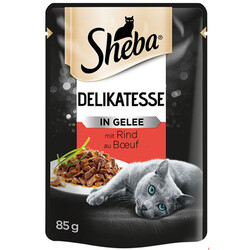 Sheba - Sheba Beef Pouch Jelly Sığır Etli Kedi Yaş Maması 85 Gr