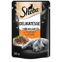 Sheba - Sheba Turkey Pouch Jelly Hindi Etli Kedi Yaş Maması 85 Gr