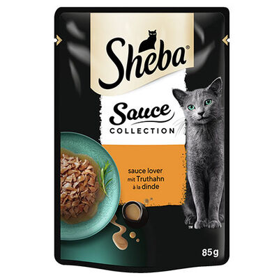 Sheba Sauce Turkey Pouch Soslu Hindi Etli Kedi Yaş Maması 85 Gr