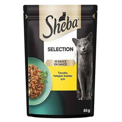 Sheba - Sheba Chicken Pouch Gravy Soslu Tavuk Etli Kedi Yaş Maması 85 Gr