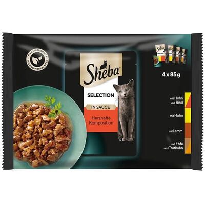 Sheba Etli Seçenekler Pouch Kedi Yaş Maması 85 Gr - (4 Adet x 85 Gr)
