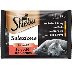 Sheba - Sheba Etli Seçenekler Pouch Kedi Yaş Maması 85 Gr - (4 Adet x 85 Gr)