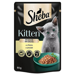 Sheba - Sheba Kitten Chicken Pouch Gravy Soslu Tavuk Etli Yavru Kedi Yaş Maması 85 Gr