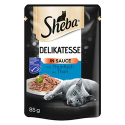 Sheba Sauce Pouch Soslu Ton Balıklı Kedi Yaş Maması 85 Gr - 12 Adet - Thumbnail