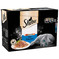Sheba - Sheba Sauce Pouch Soslu Ton Balıklı Kedi Yaş Maması 85 Gr - 12 Adet