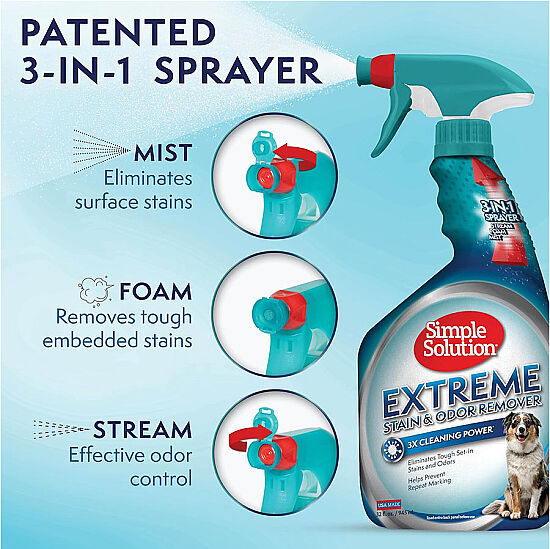 Simple Solution Extreme 3 Kat Etkili Leke ve Koku Giderici 945 ML Sprey - 4