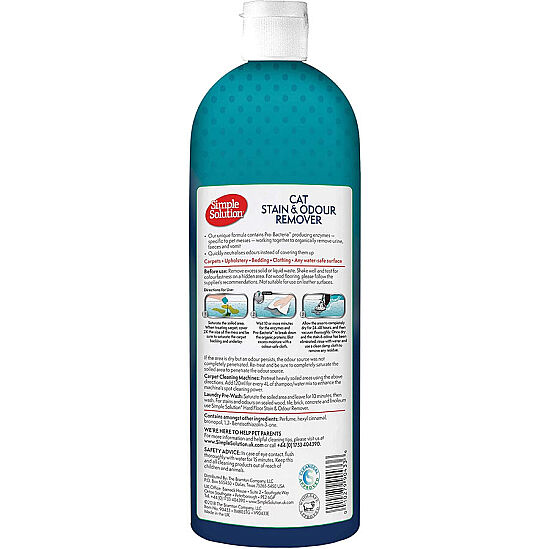 Simple Solution Kediler için Leke ve Koku Giderici 1000 ML Flip Top Kapak - 2