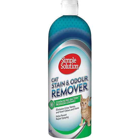 Simple Solution Kediler için Leke ve Koku Giderici 1000 ML Flip Top Kapak - 1