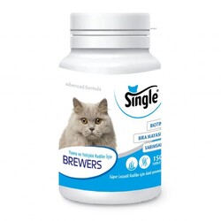 Single - Single Brewers Tüy Sağlığı Kedi Vitamin Tableti 75 Gr - 150 Tab