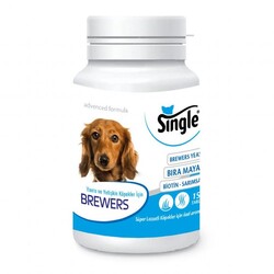 Single Brewers Tüy Sağlığı Köpek Vitamin Tableti 75 Gr - 150 Tab - Single