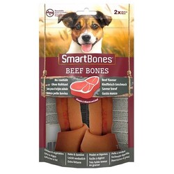 Smart Bones - Smart Bones Biftekli Medium Kemik Köpek Ödülü 2 Parça - 158 Gr