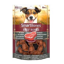 Smart Bones - Smart Bones Biftekli Mini Kemik Köpek Ödülü 8 Parça - 128 Gr