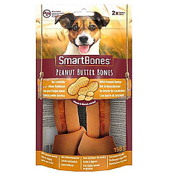 Smart Bones Fıstık Ezmeli Medium Kemik Köpek Ödülü 2 Parça - 158 Gr - Smart Bones