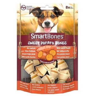 Smart Bones Tatlı Patatesli Mini Kemik Köpek Ödülü 8 Parça - 128 Gr