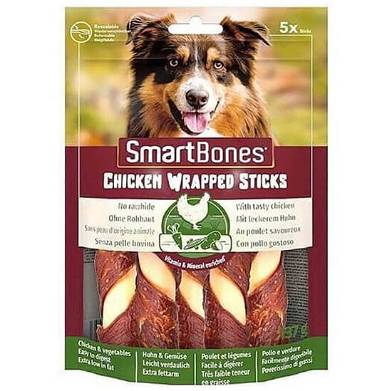 Smart Bones Tavuklu Büyük Burgu Kemik Köpek Ödülü 5 Parça - 125 Gr - 1