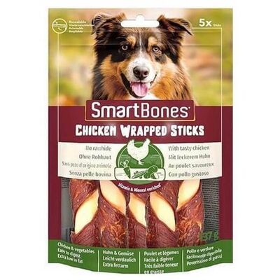 Smart Bones Tavuklu Büyük Burgu Kemik Köpek Ödülü 5 Parça - 125 Gr