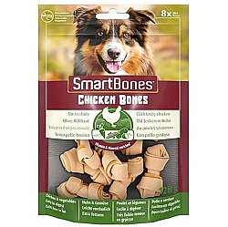 Smart Bones Tavuklu Mini Kemik Köpek Ödülü 8 Parça - 128 Gr - Smart Bones