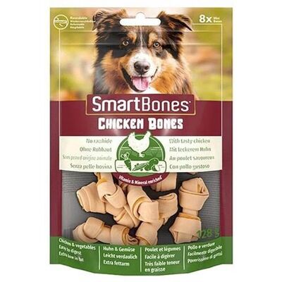 Smart Bones Tavuklu Mini Kemik Köpek Ödülü 8 Parça - 128 Gr