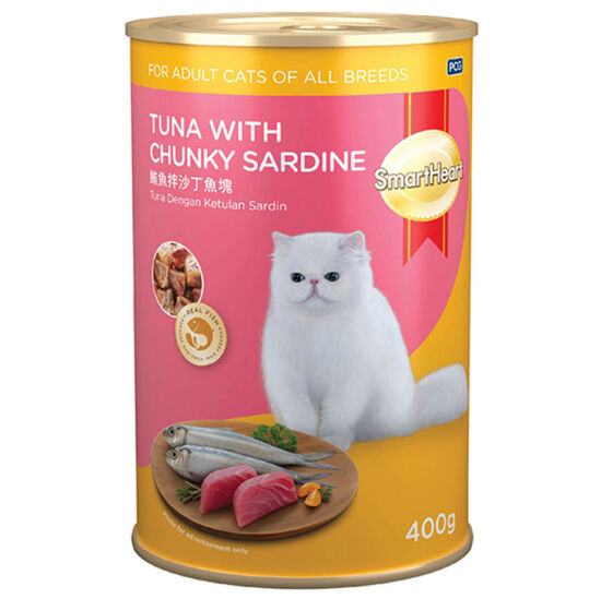 Smart Heart Ton Balığı ve Sardalya Chunky Kedi Konservesi 400 Gr - 1