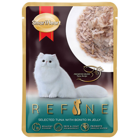 Smart Refine Pouch Jöle Seçilmiş Ton Balıklı ve Palamut Kedi Yaş Maması 70 Gr - 1