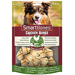 SmartBones Tavuklu Düğüm Köpek Ödül Kemiği Mini 18 Parça – 288 Gr - Smart Bones
