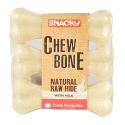 Snacky - Snacky Beyaz Çiğneme Kemiği 10 Cm 30 Gr - 3 lü Paket