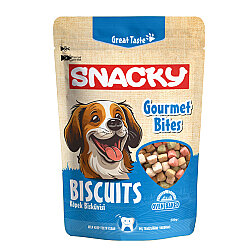 Snacky Gourmet Bites Köpek Bisküvisi 200 Gr - Snacky