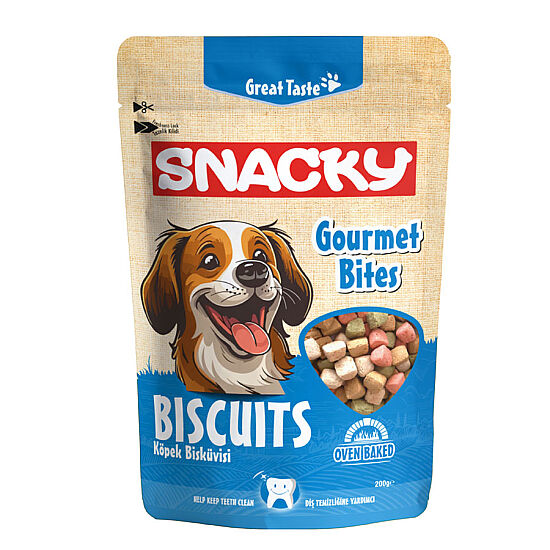 Snacky Gourmet Bites Köpek Bisküvisi 200 Gr - 1