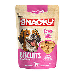 Snacky Lover Mix Köpek Bisküvisi 200 Gr - Snacky