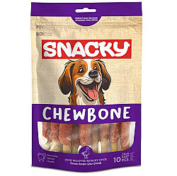 Snacky Munchy Ördek Sargılı Köpek Ödül 13 Cm (10 lu Paket) - 120 Gr - Snacky