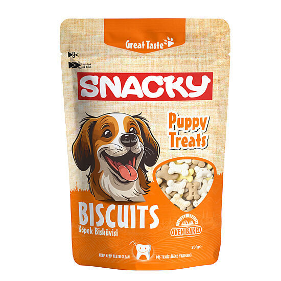 Snacky Pupy Treats Köpek Bisküvisi 200 Gr - 1