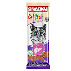 Snacky - Snacky Stick Ciğerli Kedi Ödülü 3x5 Gr - 15 Gr