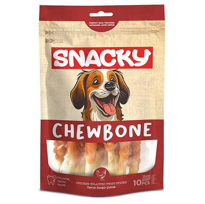 Snacky Tavuk Sargılı Çubuk Köpek Ödülü 100 Gr (10 lu Paket) - 13 Cm - 1