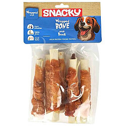 Snacky Tavuk ve Ciğer Sargılı Köpek Ödülü 168 Gr - (6 lı Paket) - 13 Cm - Snacky