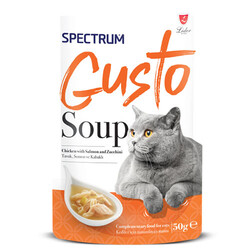 Spectrum - Spectrum Gusto Tavuk Etli Somon ve Kabaklı Kedi Çorbası 50 Gr