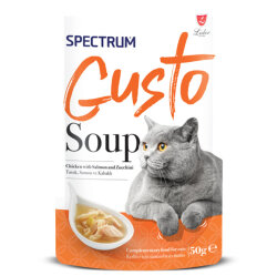 Spectrum Gusto Tavuk Etli Somon ve Kabaklı Kedi Çorbası 50 Gr - Spectrum