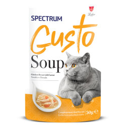 Spectrum Gusto Tavuk Etli ve Havuçlu Kedi Çorbası 50 Gr - Spectrum