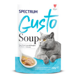 Spectrum Gusto Ton Balıklı ve Balkabaklı Kedi Çorbası 50 Gr - Spectrum