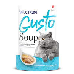Spectrum - Spectrum Gusto Ton Balıklı ve Balkabaklı Kedi Çorbası 50 Gr