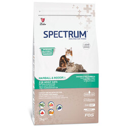 Spectrum - Spectrum Hairball / Indoor34 Tüy Yumağı Önleyici Kedi Maması 2 Kg + Temizlik Mendili