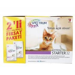 Spectrum KITTEN STARTER32 Tavuklu Yavru Kedi Maması 400 + 400 Gr (800 Gr) - Spectrum