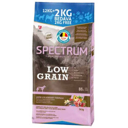 Spectrum Low Grain Kuzu ve Yaban Mersini Orta ve Büyük Irk Köpek Maması 12+2 Kg - Thumbnail