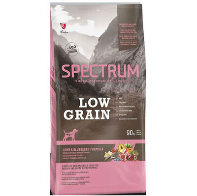 Spectrum Low Grain Kuzu Etli ve Yaban Mersini Orta ve Büyük Irk Yavru Köpek Maması 2,5 Kg