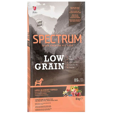 Spectrum Low Grain Small Mini Kuzu ve Yaban Mersini Küçük Irk Köpek Maması 8+1 Kg