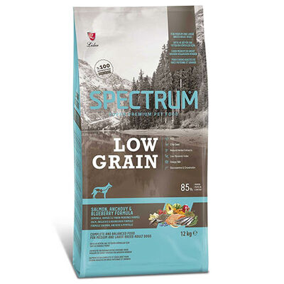 Spectrum Low Grain Somon Hamsi ve Yaban Mersini Orta ve Büyük Irk Köpek Maması 12 Kg