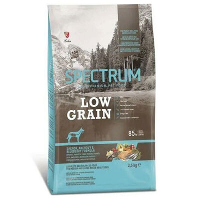 Spectrum Low Grain Somon Hamsi ve Yaban Mersini Orta ve Büyük Irk Köpek Maması 2,5 Kg 